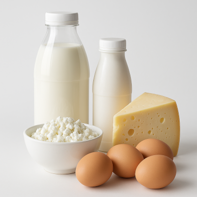 Молочные продукты и яйца
